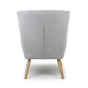 Hawksmoor Cinema Flax Effect Silver Grey Armchair