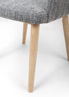 Hawksmoor Sidcup Tweed Grey Dining Chair (Pair)