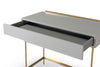 Gillmore Space Alberto Dressing Table Grey With Brass Accent