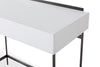 Gillmore Space Alberto Dressing Table Grey With Dark Chrome Accent