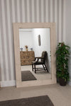 Carrington Light Natural Wood Large Wall Mirror 183 x 122 CM