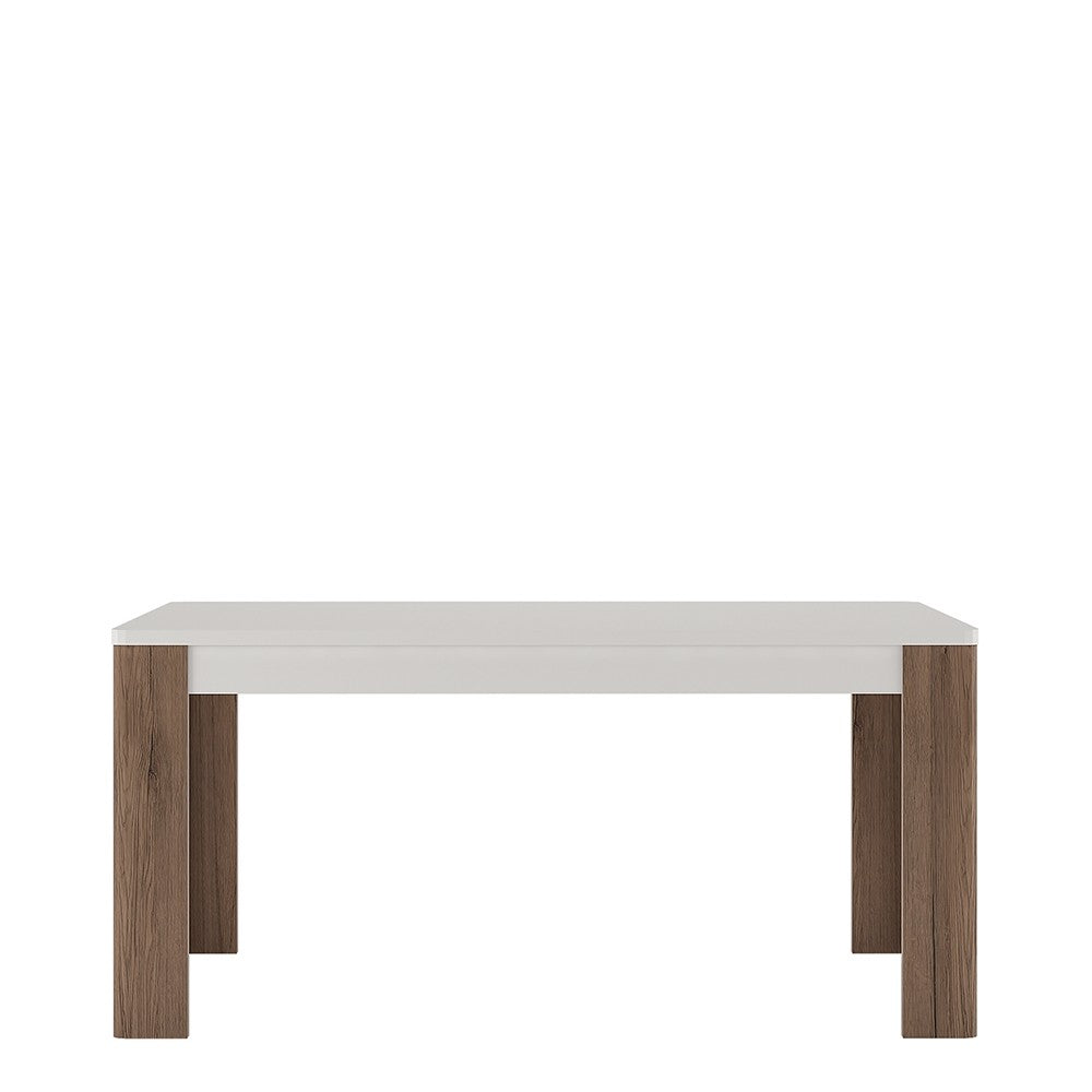 Axton Bronxdale 160 cm Dining Table + 6 Milan High Back Chair Dark Brown