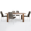 Axton Fordham Extending Dining Table + 6 Milan High Back Chair Dark Brown