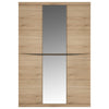 Axton Eastchester 3 Door Wardrobe With Centre Mirror Door In Oak