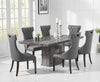 Como 200cm Grey Marble Dining Table