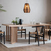 Mayfield Noto Japandi Style Oak Dining Table