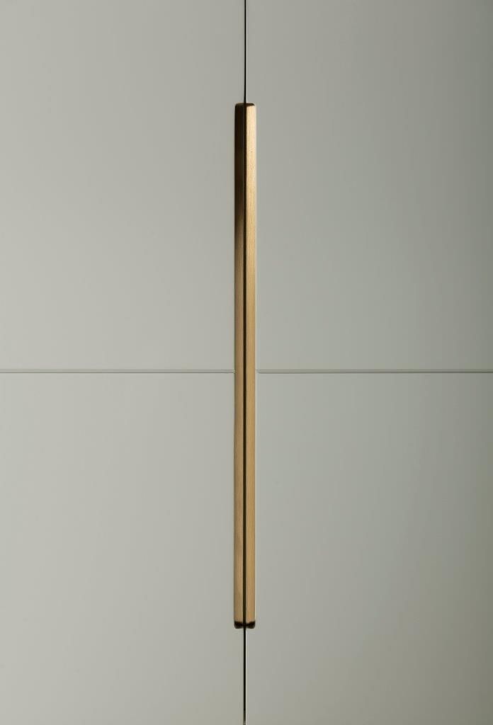 Gillmore Space Alberto Two Door High Sideboard Grey With Brass Accent