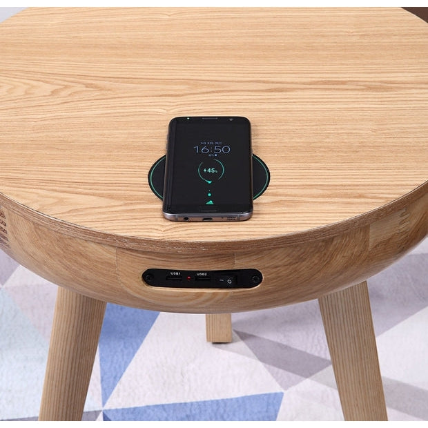 Jual Furnishing San Francisco Speaker/Charging Lamp Table Oak