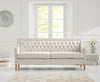 Casa Bella Ivory Fabric 3 Seater Sofa