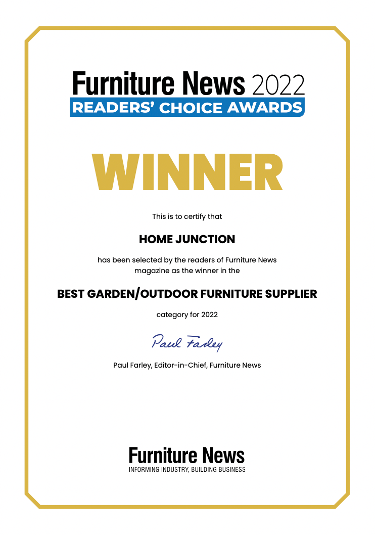 Home Junction Kenley Grey Corner Sofa LHF with Gas Firepit Dining Table, Bench and Stool