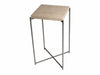 Gillmore Space Iris Square Plant Stand Weathered Oak Top