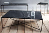 Gillmore Space Iris Large Console Table Black Marble Top