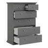 Axton Westchester  Chest of 6 Drawers In Matt Grey