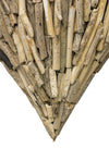 Bodiam Raby Driftwood Heart Medium Wall Deco