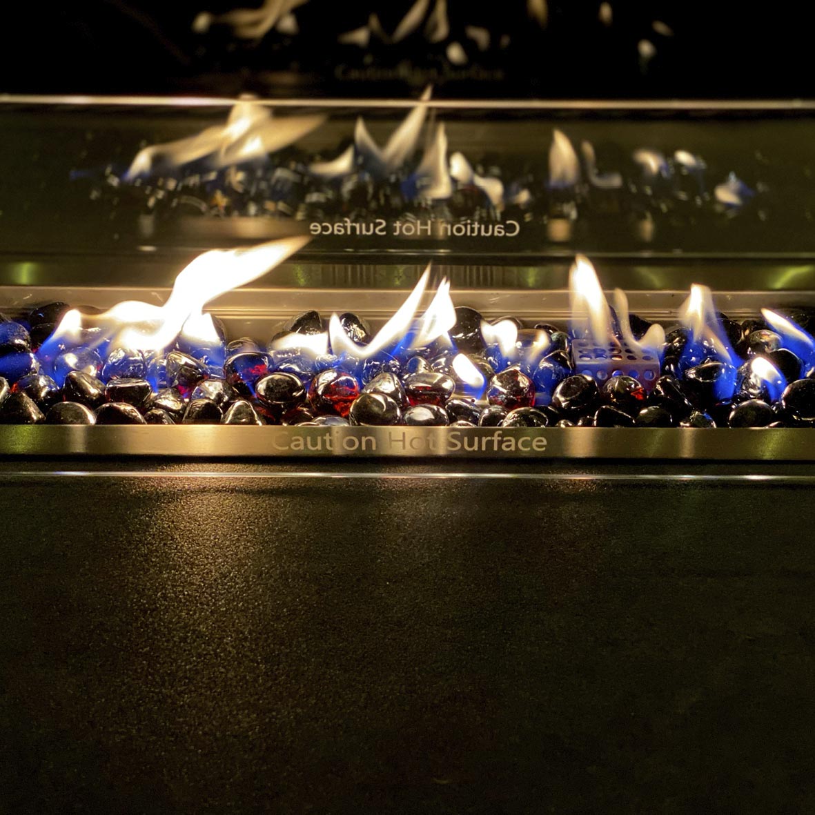 Home Junction Olympus Grey Modular Corner Sofa with Coffee to Dining Rising Gas Firepit Table and Stool