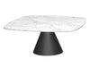 Gillmore Space Oscar Square Coffee Table White Marble