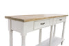 Bodiam Rochester 2 Drawer Console Table with Shelf Antique White