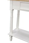 Bodiam Rochester 2 Drawer Console Table with Shelf Antique White