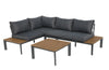 Home Junction Palmer Modern Corner Set with Reclining back Dark Grey