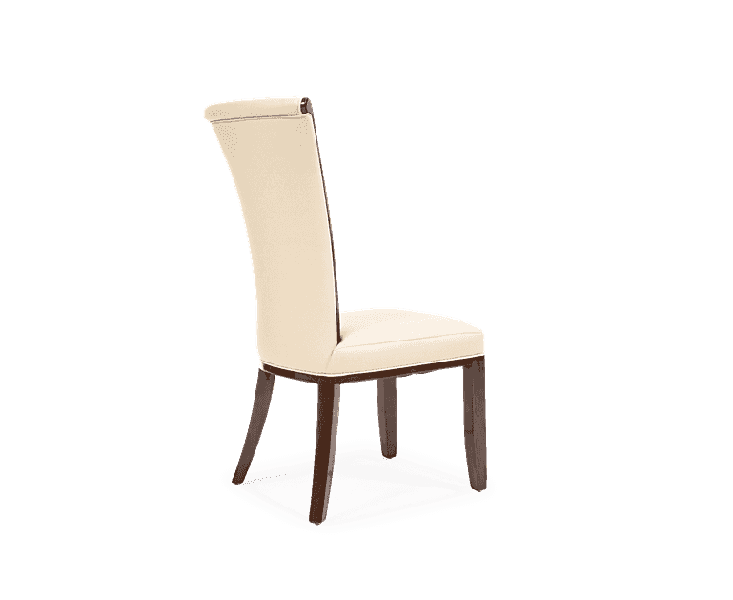 Almeria Cream Leather Dining Chair (Pairs)