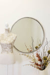 Carrington Silver Elegant Modern Bevelled Round Mirror 80 x 80 CM