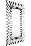 Carrington All Glass Stylised Large Dress Mirror Mirror 120 x 80 CM