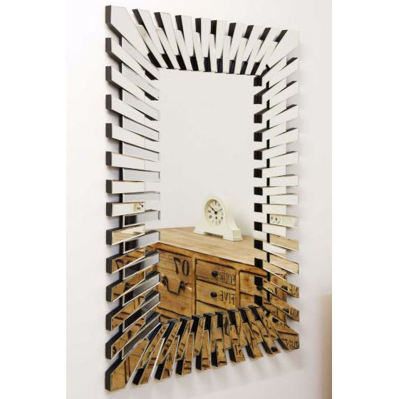 Carrington All Glass Stylised Large Dress Mirror Mirror 120 x 80 CM