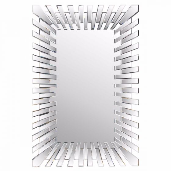 Carrington All Glass Stylised Large Dress Mirror Mirror 120 x 80 CM