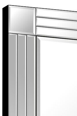 Carrington All Glass Venetian Modern Cheval Triple-Bevel Free Standing Mirror 170 x 58 CM