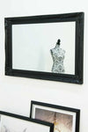 Carrington Black Wall Mirror 110 x 79 CM