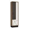 Axton Belmont Tall Glazed Display Cabinet (RH) With The Walnut And Dark Panel Finish