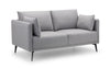 Julian Bowen Rohe 2 Seater Sofa Light Grey