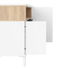 Axton Blauzes Sideboard 3 Drawers 3 Doors In White and Oak