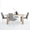 Axton Woodlawn Large Extending Dining Table 160/200 cm + 6 Milan High Back Chair Grey