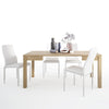 Axton Kingsbridge Extending Dining Table + 4 Milan High Back Chair White