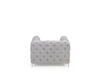 Alegra Grey Plush Armchair