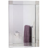 Carrington All Glass Bevelled Square Corner Dress Mirror 144 x 115.5 CM