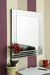 Carrington All Glass Triple Edge Bevelled Mirror 68 x 58 CM