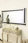 Carrington  Black All Glass Full Length Mirror 174 x 85 CM