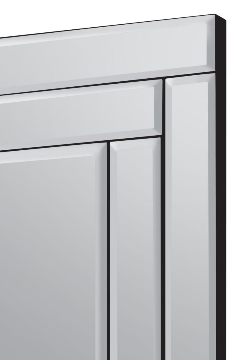 Carrington Loxley All Glass Bevelled Mirror 68 x 58 CM